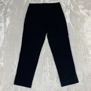 Clara Sun Woo Pants Womens Small Black Skinny Crop Elastic Waist Career Comfort